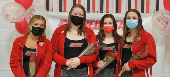 Senior Day Success As Swimming and Diving Defeats St. Francis (N.Y.) 156-135 Image