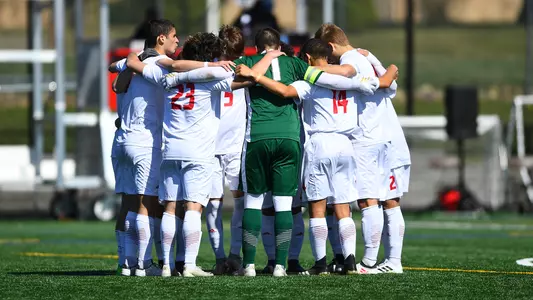 Men's Soccer Huddle