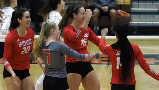 Women's Volleyball Celebration