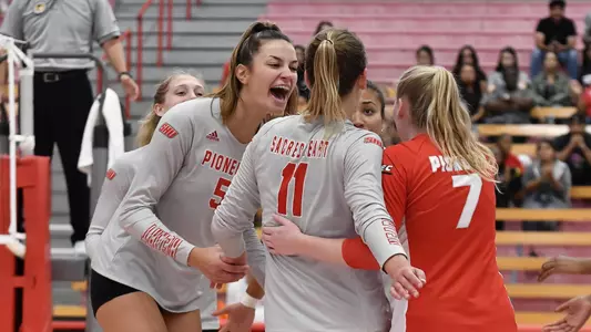 Women's Volleyball Celebration