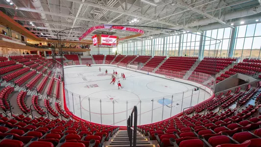 A wide-angle shot of the Martire Family Arena