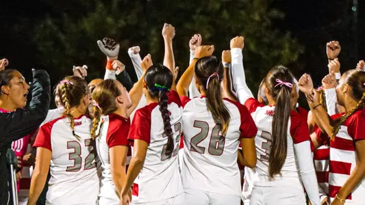 SHU WSOC Team Huddle