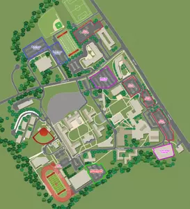 Parking Map for Campus Field Football Game