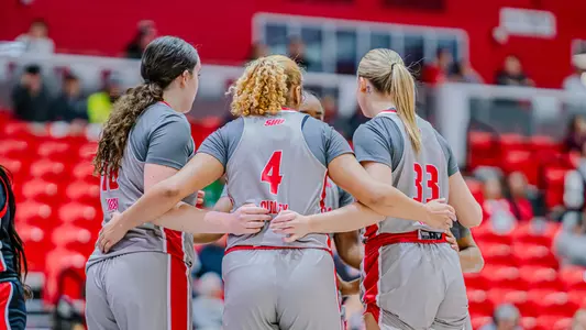 Women's Basketball Team Huddle