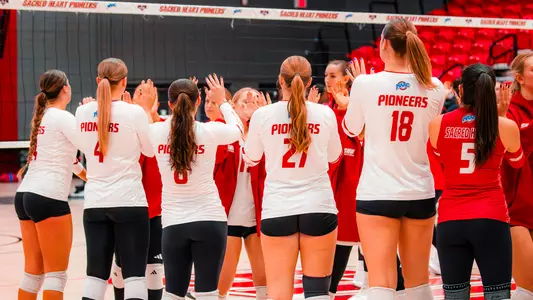 Volleyball Team High Fives