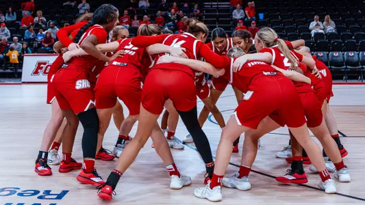 Women's Basketball Team Huddle