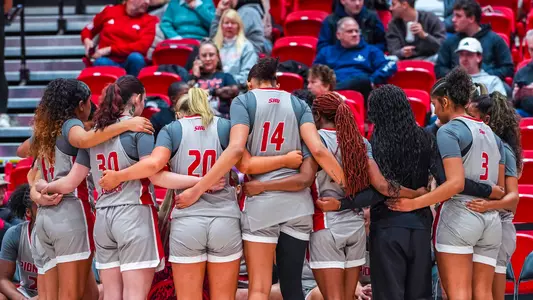 Women's Basketball Team Huddle