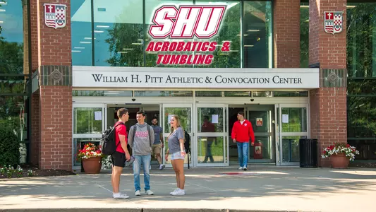 Front of Pitt Center - Acrobatics & Tumbling