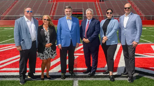 SHU & Sikorsky Credit Union Administration on Campus Field for Naming Rights Announcement