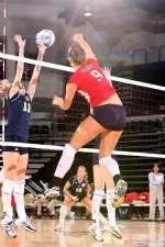Volleyball Falls In Season Finale At Greensboro, 3-0 Image