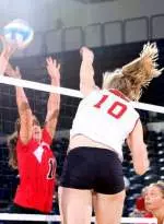 Volleyball Falls In Five-Set Semifinal Thriller To Furman Image