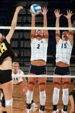 Volleyball Defeats Citadel In Four-Set Dog Fight Image