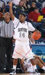 Johnson's Late 3-Pointer Lifts Bulldogs To 50-49 Victory At Elon Image