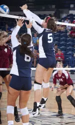 Volleyball Rolls To Sweep Of Western Carolina Image