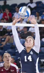 Volleyball Falls To Appalachian State In Four Sets Image