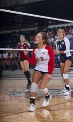 Volleyball Falls To Arkansas State In Five Sets Image