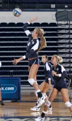 Volleyball Swept By UNC Greensboro In Conference Opener Image