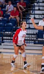 Volleyball Falls, 3-0, to Paladins Image