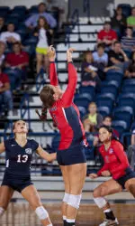 Volleyball Wins Its Ninth Straight Home Match Image