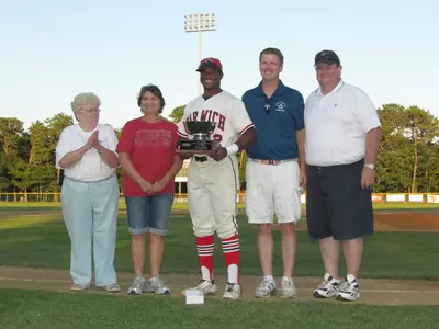Phillip Ervin with Cape Cod MVP Trophy