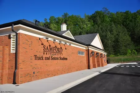 Track and Soccer Stadium Front