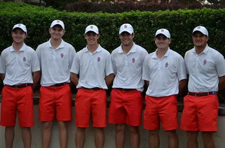 Men's Golf team red