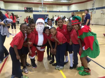 2014 SAAC Christmas party at Cornerstone Elementary.