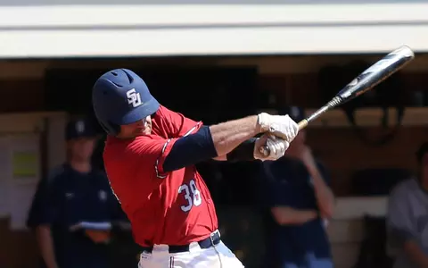 Drew McWhorter batting, 2014