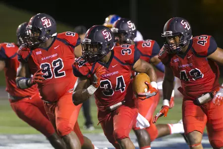 Aaron Harris returning a fumble against Mars Hill