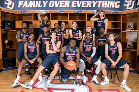 2016-17 Samford Basketball Team Picture