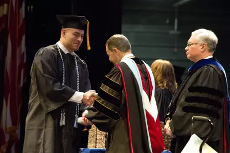Anthony Preston graduating, 2018 Spring