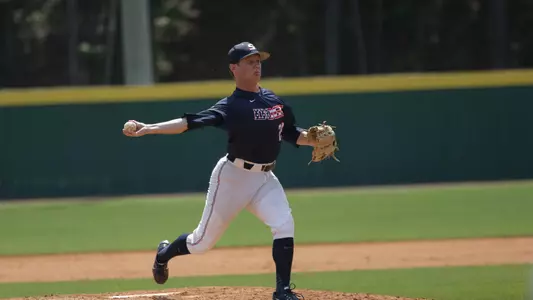Wyatt Burns pitching