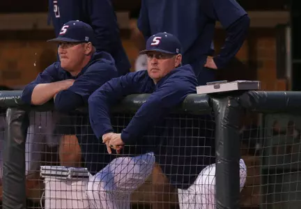 Casey Dunn in dugout vs Auburn 2018