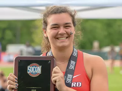 Maggie Johnston with Samford Track & Field