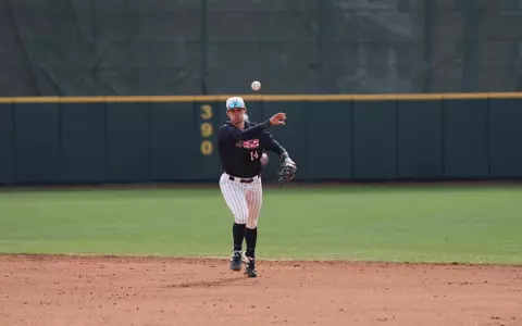 Brooks Carlson playing defense 2020