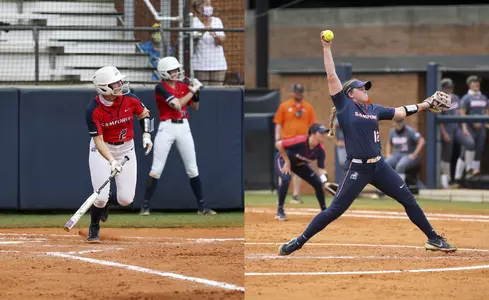 Whitney Hinton and Emily Barnett, SoCon Player/Pitcher of the Week