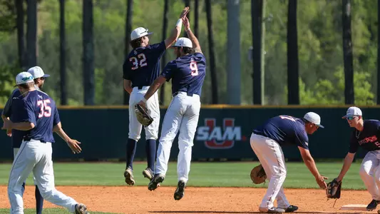 Baseball celebration vs The Citadel 2021