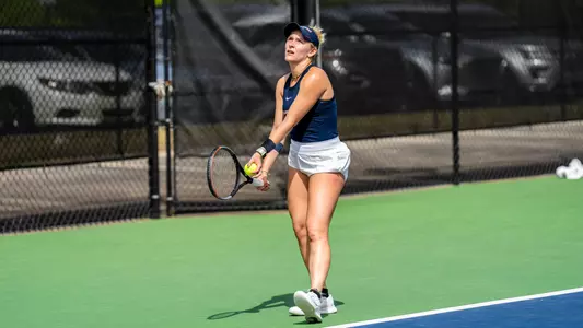 Ally Hayduk serving vs. Wofford 2023