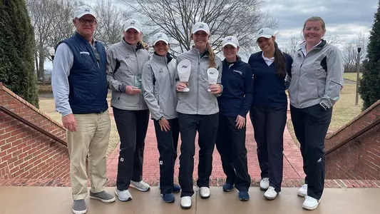 Women's golf with 2023 ASU Spring Classic trophy