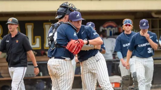 VMI vs Samford baseball at Gray - Minor Stadium in Lexington, VA April 29,2023. Samford one the first game 9-7 in 11 innings. (Randall K. Wolf / VMI)