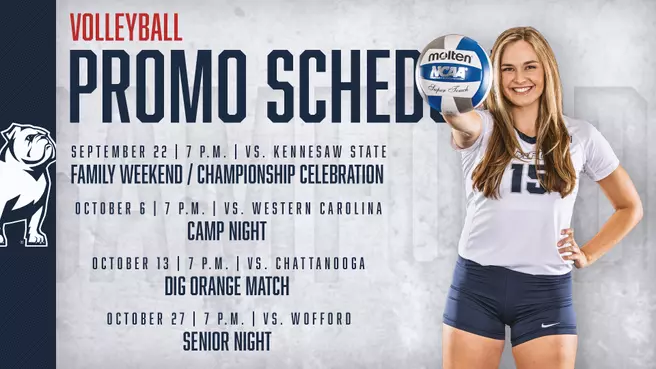 Home Volleyball Promotional Schedule