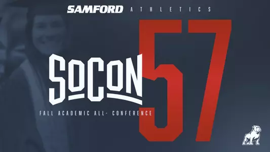 2023 Fall Academic All-SoCon graphic