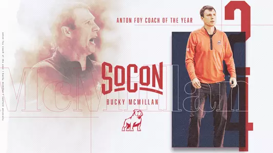 Bucky McMillan 2024 SoCon Coach of the Year graphic