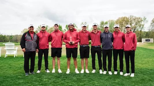 Men's Golf with 2024 Big Blue Intercollegiate Trophy
