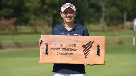 Gabi Nicastro with 2024 Hoover Invite individual trophy