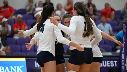 VB celebration vs Miami of Ohio 2024