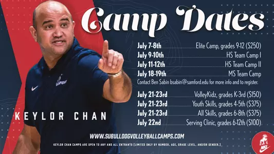2025 VB Camp Dates graphic