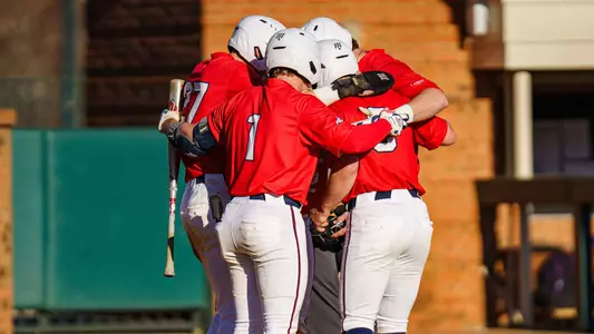 Baseball huddle 2025
