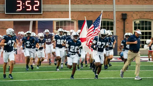 Team running onto field vs West Georgia 2025