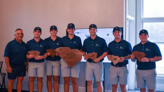 Men's Golf with the Carolina Cup Championship trophy 2925